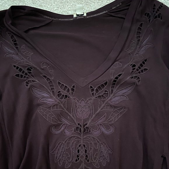 elegant embroidered longsleeve - Picture 5 of 5